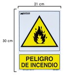 thumbnail of Cartel Peligro De Incendio 30x21 cm.