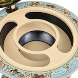 thumbnail of vidaXL Globus-Bar mit Flaschenregal Eukalyptusholz Blau