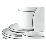 thumbnail of CreaTable Chef Collection Black Line Kaffeeservice 18-tlg Porzellan