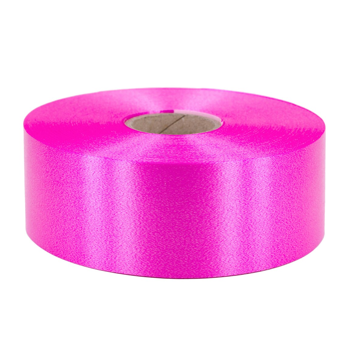 100m Geschenkband Ringelband 50mm wasserfestes Kunststoff Dekoband Polyband zum Basteln Weihnachtssterne Autoschleifen Schleifenband Maibaum Fuchsia