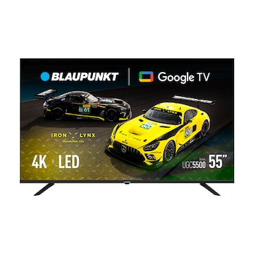 Blaupunkt Smart TV LED 4K Ultra HD 55” Serie UGC Google TV HDR WiFi 2T2R Bluetooth 5.1 Negro –  55UGC5500S