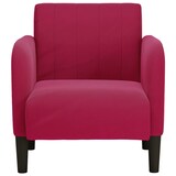 thumbnail of vidaXL Fauteuil met armleuningen 54 cm fluweelrood wijnrood