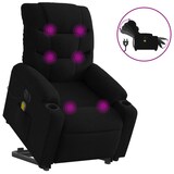 thumbnail of vidaXL Elektrischer Massagesessel mit Aufstehhilfe Schwarz Stoff