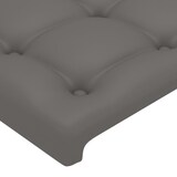 thumbnail of vidaXL LED Kopfteil Grau 163x16x78/88 cm Kunstleder