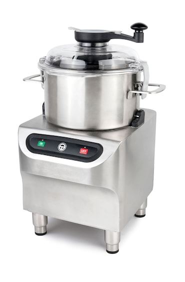 METRO PROFESSIONAL Tritatutto elettrico per verdure / hummus GFC1005, acciaio inox, 33,8 x 37,2 x 55 cm, 5 l, 800 W, argento