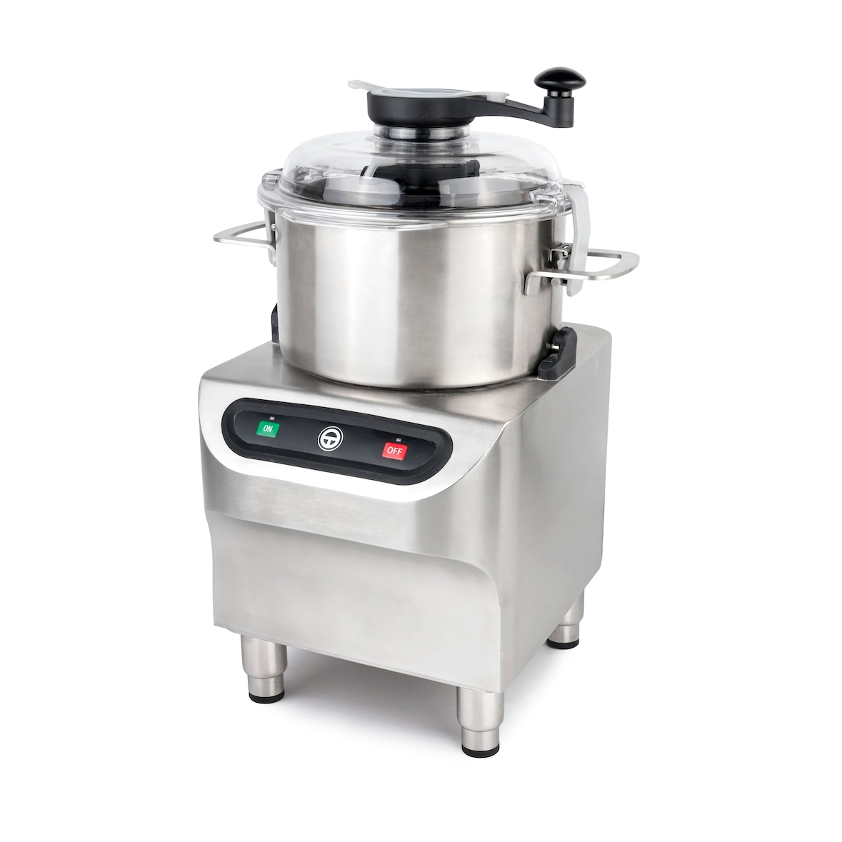 METRO PROFESSIONAL Kutter GFC1005, Edelstahl, 33.8 x 37.2 x 55 cm, 5 L, 800 W, Pulsfunktion, Nachfüllöffnung