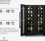 thumbnail of Klarstein Shiraz Weinkühlschrank| 2 Kühlzonen | Touch-Steuerung | LED-Beleuchtung | freistehend Schwarz