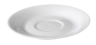 METRO Professional Plato para taza Fine Dining, porcelana, Ø 11.3 cm, para taza de 100 ml, blanco, 6 unidades