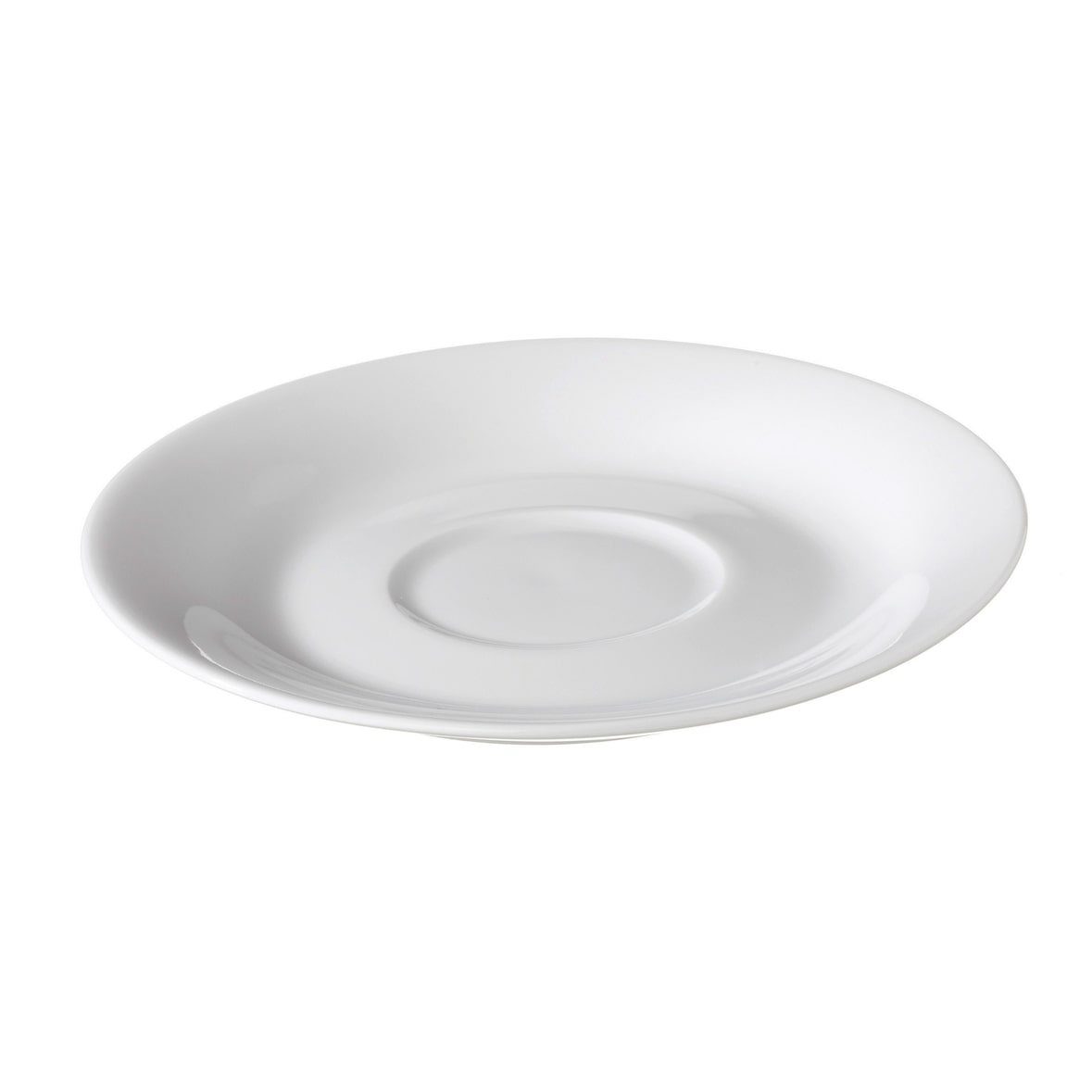 METRO Professional Piattino Fine Dining, porcellana, Ø 11.3 cm, per tazza da caffè 100 ml, bianco, 6 pezzi
