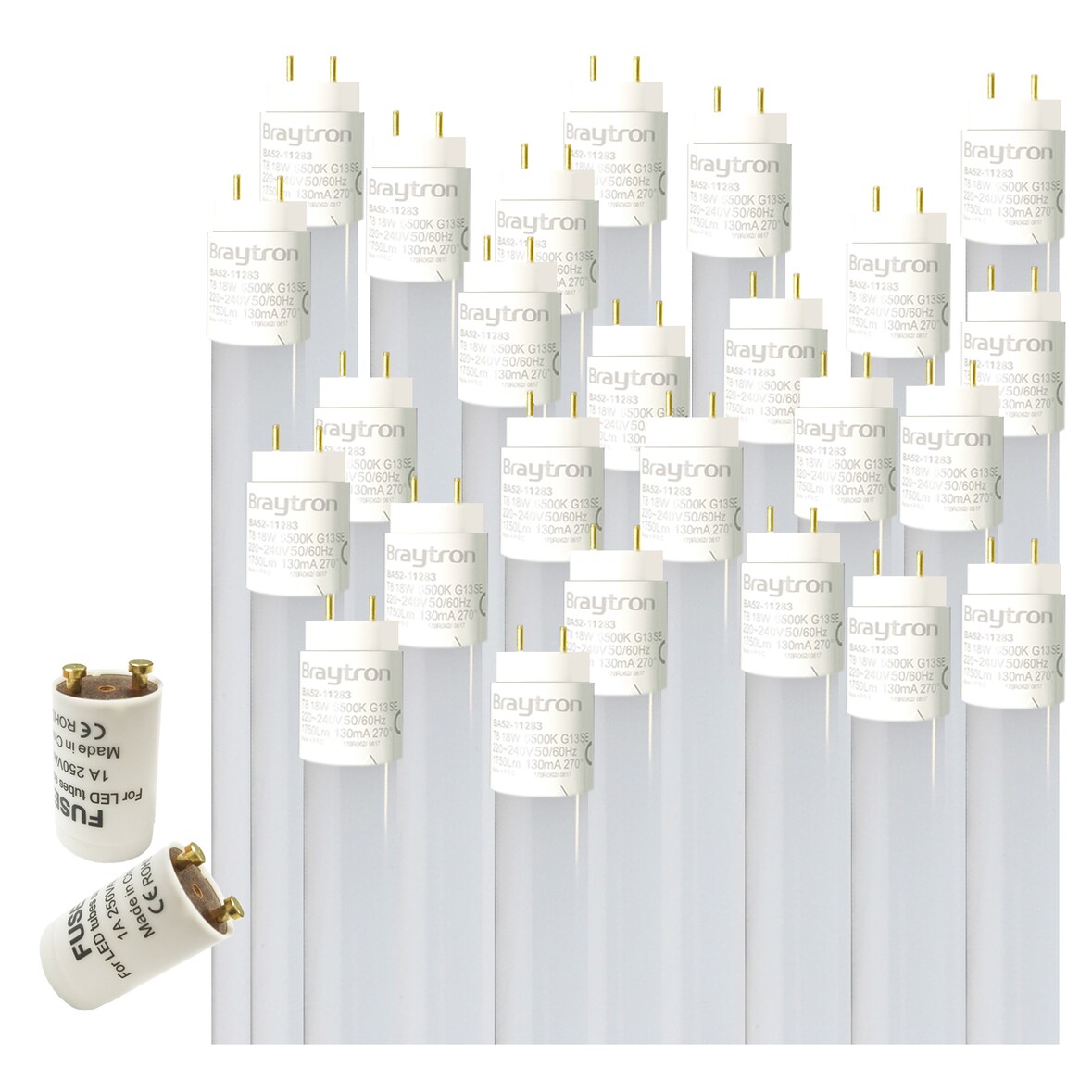 25x T8 LED Glas Röhre Tube Leuchtstoffröhre inkl. LED Starter 150cm Kaltweiß