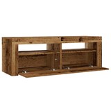 thumbnail of Tables de chevet 2 pcs avec LED vieux bois 60x35x40 cm