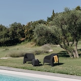 thumbnail of Tavolino basso contenitore porta bibite in resina da esterno 59x39x36h cm Toomax Petra -  Black