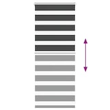 thumbnail of vidaXL Doppelrollo Schwarz 60x100 cm Stoffbreite 55,9 cm Polyester