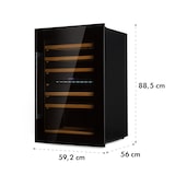 thumbnail of Klarstein Vinsider 41 Built-in Duo Onyx Einbau-Weinkühlschrank 41 Fl 2 Zonen Schwarz