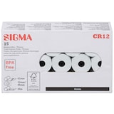 thumbnail of SIGMA Rouleaux de caisses thermiques CR12, 57 mm x 25 m, 15 unités