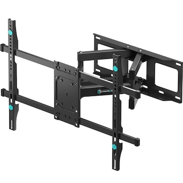 ONKRON Soporte TV Pared 40-75 pulgadas, hasta 45,5 kg, Soporte Television VESA 200x100-600x400 mm, Brazo TV Giratorio e Inclinable,Negro M6L-B