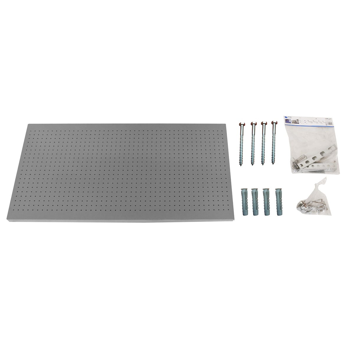 SimonRack Painel Porta Ferramentas de Parede, 600x900x35 mm, com 25 Acessórios, Cinza - Panel Click