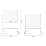thumbnail of Verrijdbaar whiteboard - Dubbelzijdig en magnetisch - 100x150 cm - Zwart