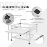 thumbnail of ML-Design Waschmaschinen-Untergestell Weiß 62,5x53,5x45 cm | Ablage, Stahl, 150 kg, höhenverstellbar