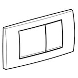 thumbnail of Geberit Betätigungsplatte Twinline 30 Weiß/Chrom, 2-Mengen-Spülung