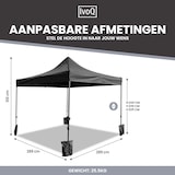 thumbnail of IvoQ Premium Partytent 3x3 m – Extra Stevig Model – Easy Up & Waterdicht – Incl. Zandzakken – Zwart