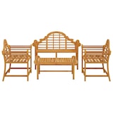 thumbnail of Helloshop26 - Salon de jardin meuble d'extérieur ensemble de mobilier 4 pièces bois de teck solide 02_0016247