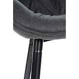 thumbnail of Lot de 2 Tabourets de bar Gibson avec Pieds en Métal Gris foncé/Tissu