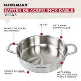 thumbnail of Sautoir 28 cm en inox 18/10 Triply Fackelmann Vita3