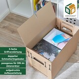 thumbnail of 90 x Bücherkarton Profi 40 kg Traglast stabiler Umzugskarton Bücherkiste Umzug 2-wellige Movebox BB-Verpackungen