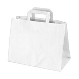 thumbnail of 50x GASTRO Papiertragetaschen 27 x 32 x 16 cm mit EAN-Code weiss