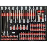 thumbnail of Mephisto Werkzeugwagen Werkstattwagen mit Edelstahlablage und 8 von 8 Schubladen mit Chrom-Vanadium Werkzeug in Soft Inlays mit Carbonoptik