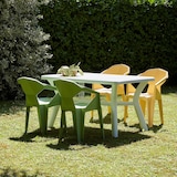 thumbnail of garbar DELTA Set 4 Silla Con Brazos Interior, Exterior Naranja