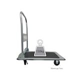 thumbnail of METRO Professional Platformwagen / transportwagen, 47,5 x 73,5 x 82 cm, opvouwbaar, tot 150 KG, ergonomische handgreep, met remmen, zilver / zwart