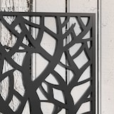 thumbnail of Outsunny jardinera exterior grande de metal jardinera con pantalla de privacidad jardinera de pared o independiente 61x23x113 cm negro