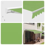 thumbnail of Wasabi - Toldo Exterior Enrollable 3x2,5 Green – Estructura Semicofre de Aluminio - Lona Acrílica Protección Solar UV