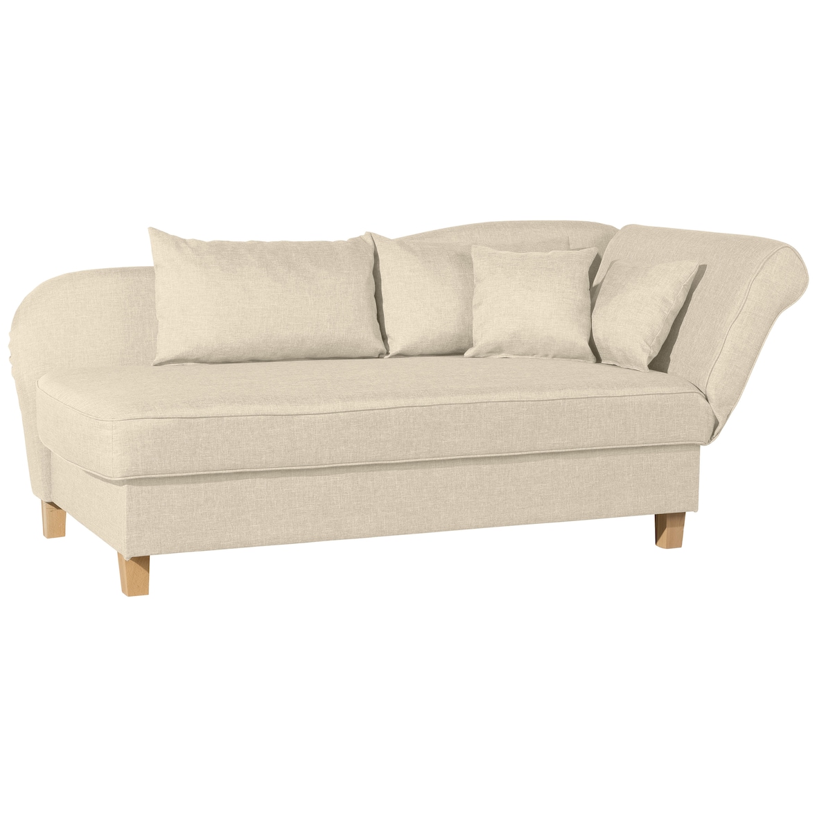 Max Winzer Recamiere mit Armteil rechts klappbar Selma - beige
