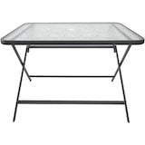 thumbnail of Table de jardin en métal et verre trempé Formentera 110 x 70 cm gris The Home Deco Factory