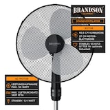 thumbnail of Brandson Standventilator mit Fernbedienung 50W, leise, Ventilator höhenverstellbar, 30° neigbar , 3 Geschwindigkeitsstufen, Oszillation ca. 90°