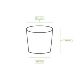 thumbnail of BIOZOYG Portionsbecher 1000 Stück 50 ml braun Pappbecher to go Becher Dipschalen Dessertschalen Einweggeschirr - Alternative zum Plastikbecher