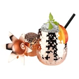 thumbnail of Cocktail-Becher PINEAPPLE mit Deckel als Standfuß kupferfarben 0,5 L