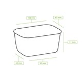 thumbnail of greenbox - Kartonschale / Salatschale 250 ml, 11 x 8 x 5 cm, braun, rechteckig, 50 St.