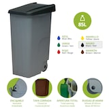 thumbnail of Contenedor de residuos Reciclo cerrado 85 litros. Color Negro.