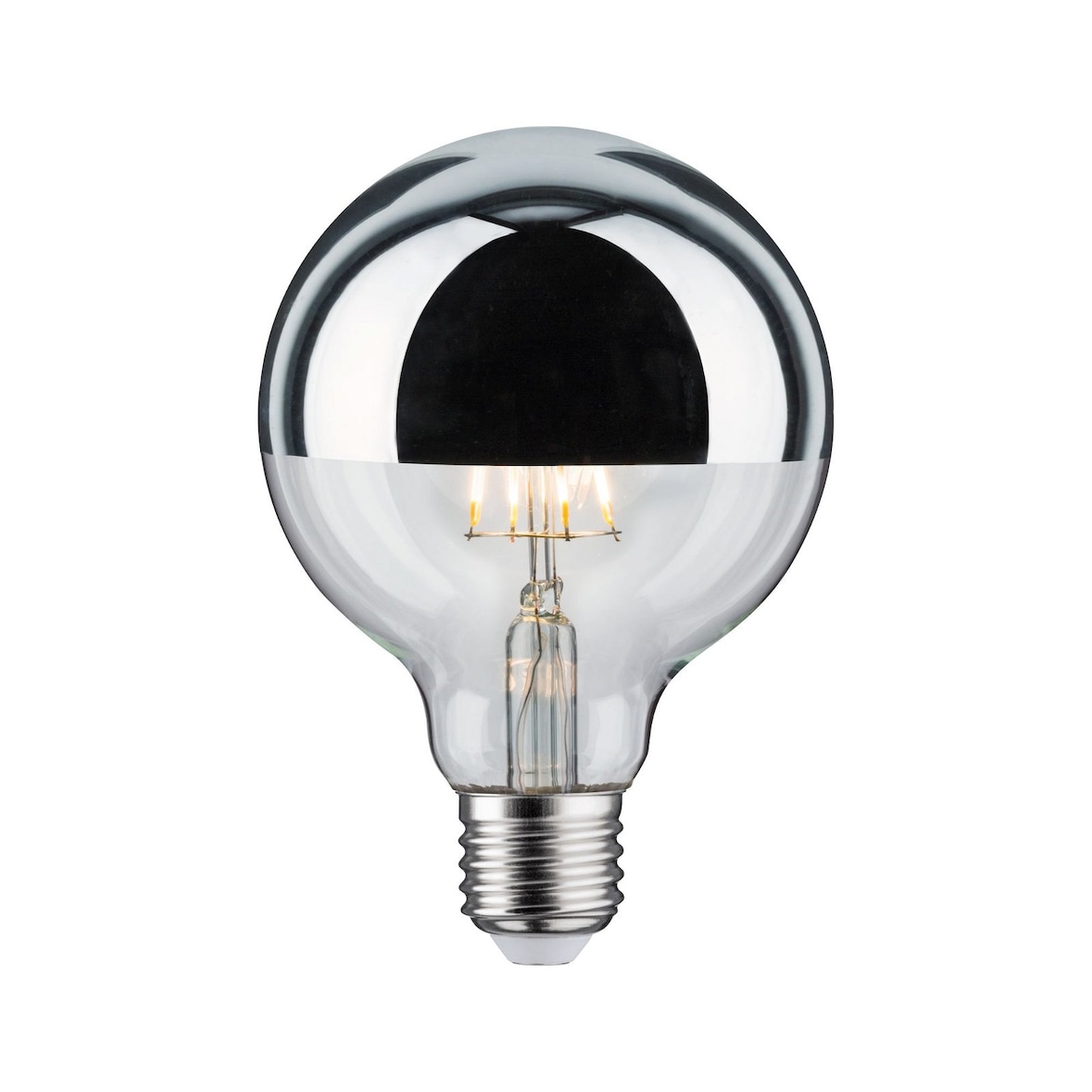 Paulmann Modern Classic Edition Standard 230 V Globe LED Calotte réflectrice E27 G95  600lm 6,5W 2700K gradable Calotte argentée 28673