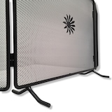 thumbnail of Parascintille schermo per camino caminetto in ferro battuto con ante laterali richiudibili