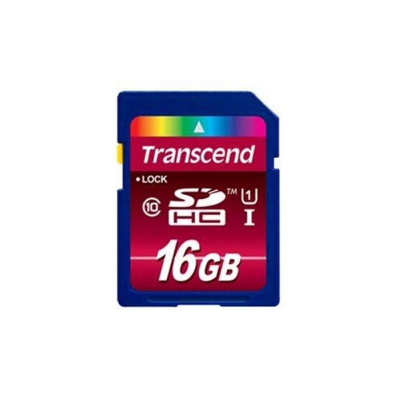 Transcend Flash-Speicherkarte 16 GB Class 10 SDHC UHS-I Memory Card