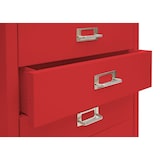 thumbnail of Rollcontainer HWC-L49, Schubladenschrank Stahlschrank Aktenschrank, Metall 55x40x41cm 4 Schubladen ~ rot