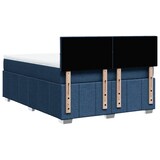 thumbnail of vidaXL Boxspringbett mit Matratze Blau 160x200 cm Stoff