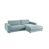 thumbnail of KAWOLA Sofa MADELINE Ecksofa Cord hellblau Longchair rechts