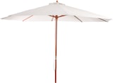 thumbnail of Sonnenschirm Florida, Gartenschirm Marktschirm, Ø 3,5m Polyester/Holz 7kg ~ creme