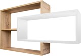 thumbnail of Wandregal Natur/Weiß Bücherregal Holz Hängeregal Schweberegal